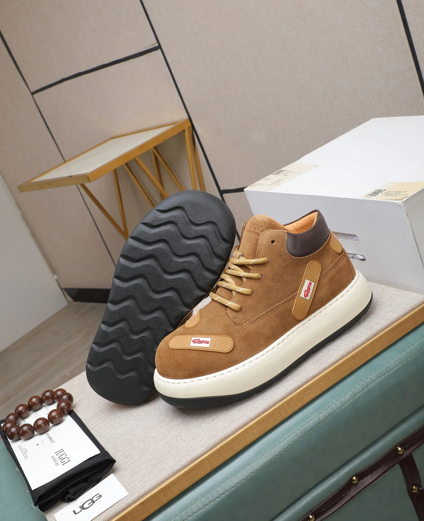 Men's shoes 💰680 IUGGI new retro presbyopia men's shoes, casual and versatile, full of high-end sense, fashionable, luxury and personalized style, joint style, retro presbyopia factor, full of handsome style, first layer suede cowhide, lining wool, rubber outsole, light and non-slip size: 39-44